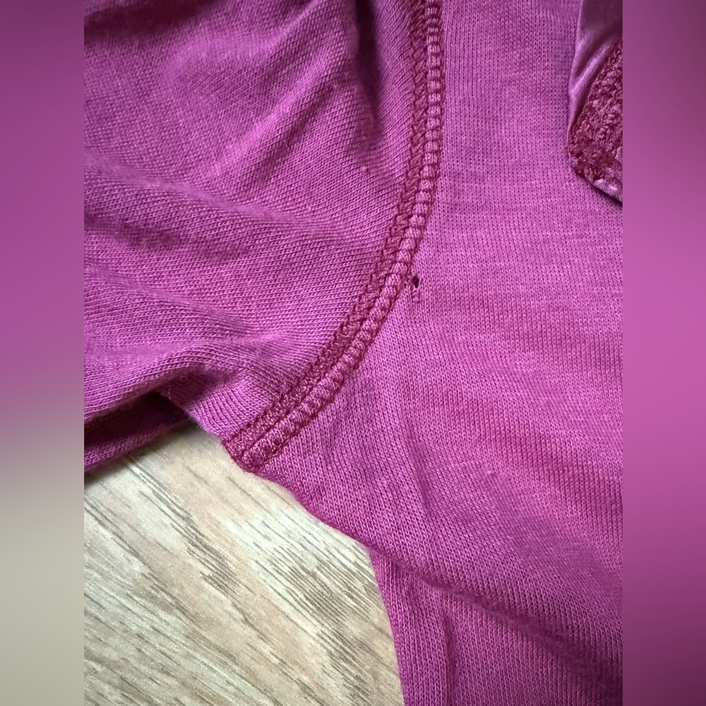 Abercrombie & Fitch Extremely Rare Vintage Y2K Long Sleeve Maroon Henley Top - Picture 4 of 7